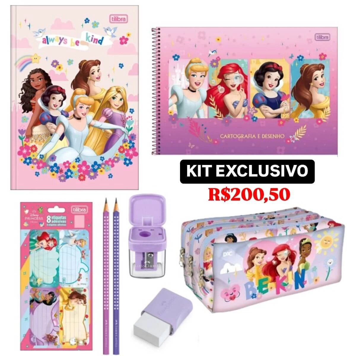 Kit Escolar Princesas