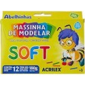 Massinha De Modelar Soft Acrilex 12 Cores