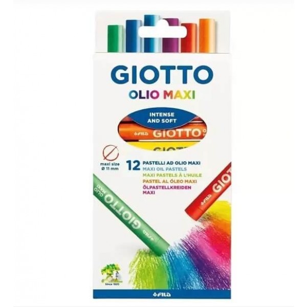 Giz Pastel Oleoso c/12 Olio Maxi Giotto