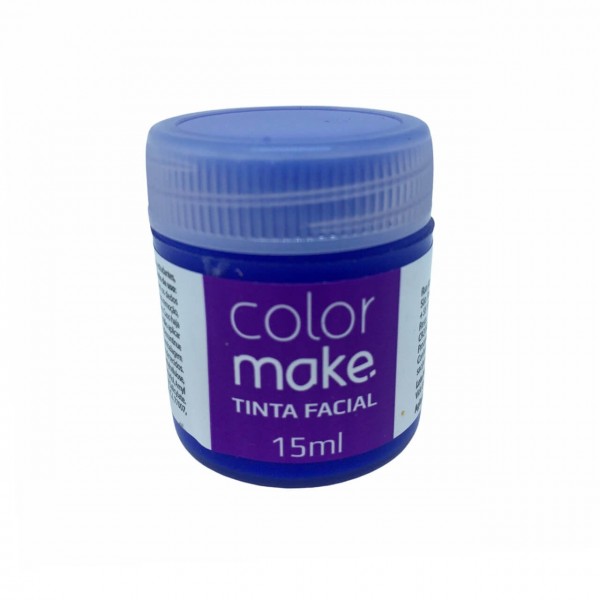 Tinta Facial Líquida Azul 15 ml ColorMake 1 UN
