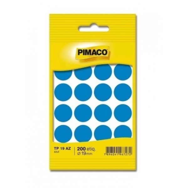 Etiqueta adesiva TP19 - Azul - Pimaco
