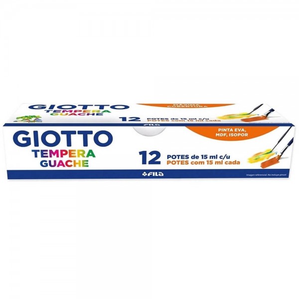 Tinta Guache 15ml 12 Cores Giotto