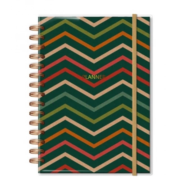 Planner Permanente Kraft Zigzag M Fina Ideia