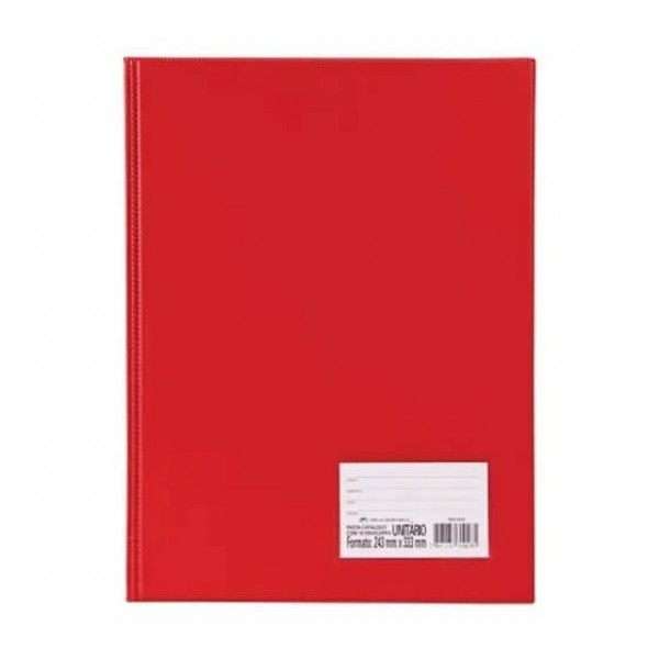 Pasta Catálogo Vermelho com 50 Envelopes DAC 1 UN