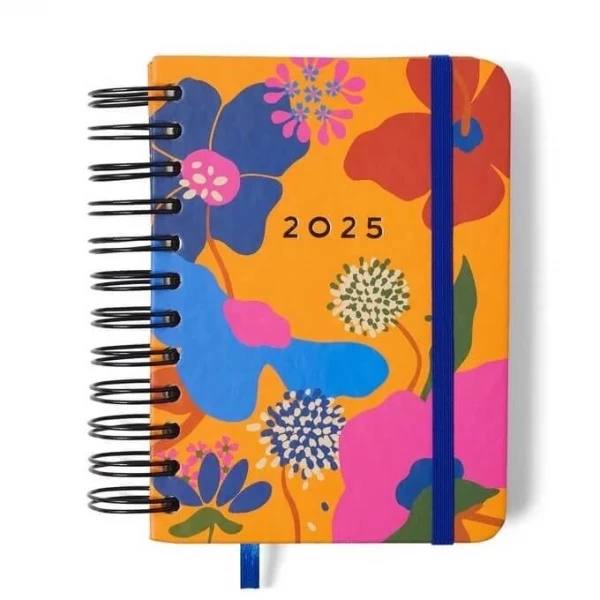 Agenda Planner Wire-o 2025 Pólen Diária 11,5x16 Aromas Amarelo Cicero