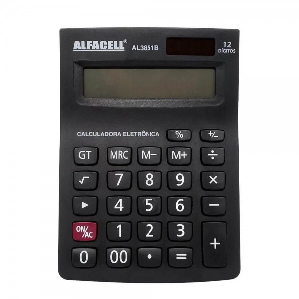 Calculadora Eletrônica de Mesa AL3851B 12 Dígitos