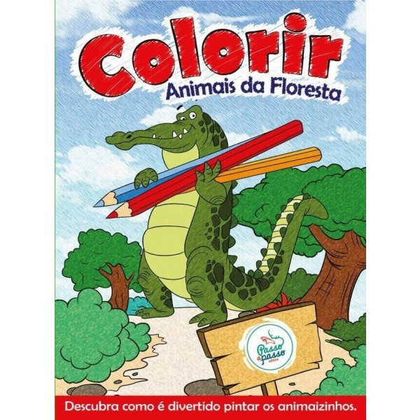 Livro de Colorir Animais da Floresta