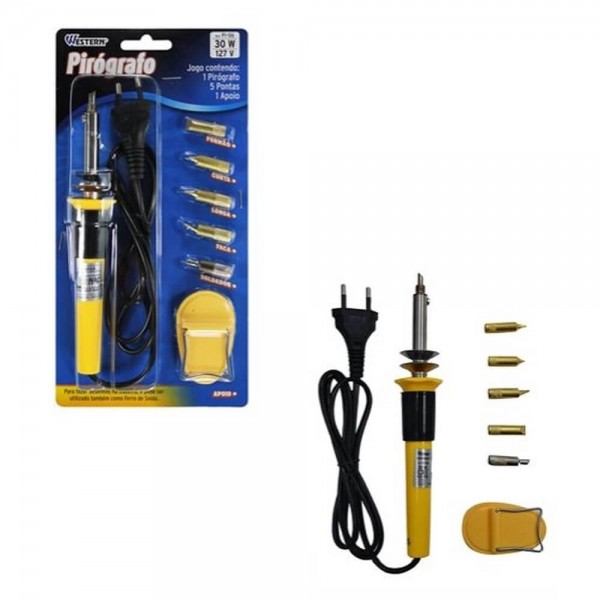 Pirografo Com 5 Pontas - 30w 127v