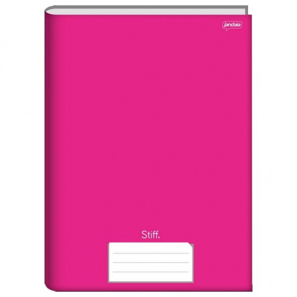 Caderno Brochurão Capa Dura Grande Pink 96 folhas Stiff Jandaia