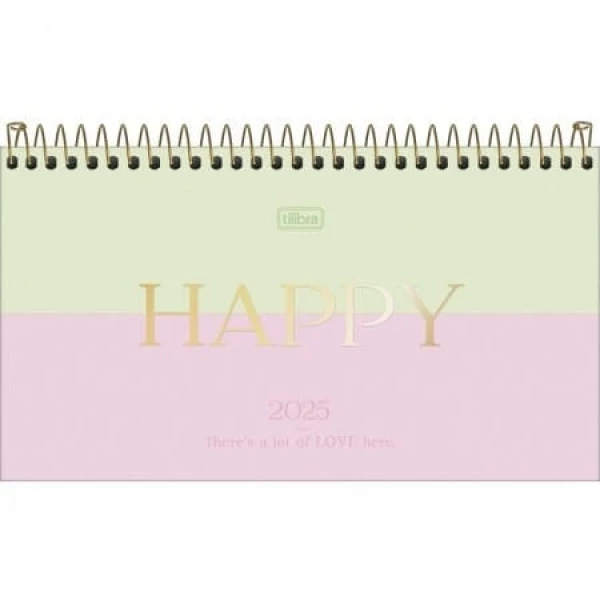 Agenda Planner Espiralada de Bolso Happy Tilibra 1 UN