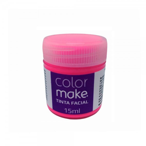 Tinta Facial Líquida Rosa 15 ml ColorMake 1 UN