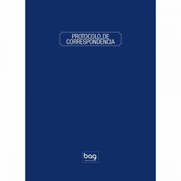 Livro Protocolo De Correspondência 100 Folhas BAG 1 UN