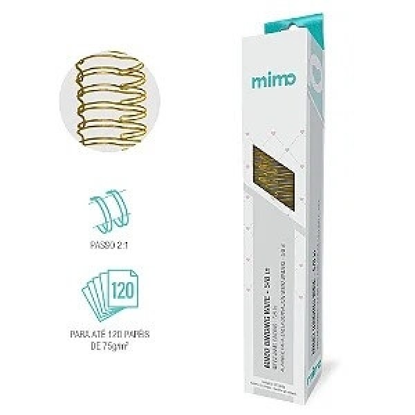 Wire-o - Dourado - Mimo Binding - 5/8" - 20 Un