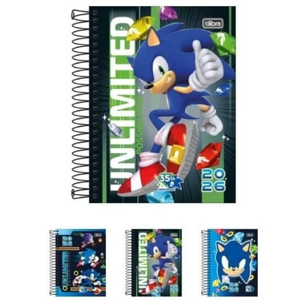 Agenda Espiral Diária Sonic Tilibra 1 UN
