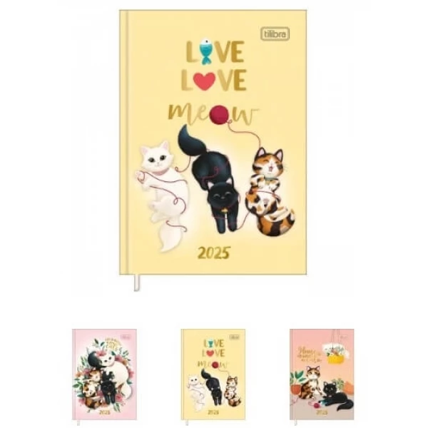 Agenda Costurada Petit Purrfect Cats Tilibra 1 UN