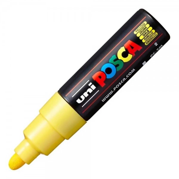 Caneta Posca PC-7M Amarela 1 UN