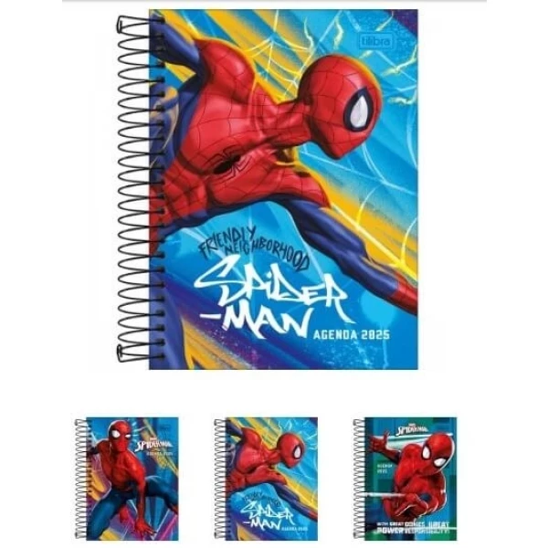 Agenda Espiral Diária Spider-Man Tilibra 1 UN