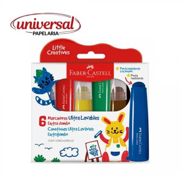 Caneta Hidrográfica Extra Jumbo Faber-Castell