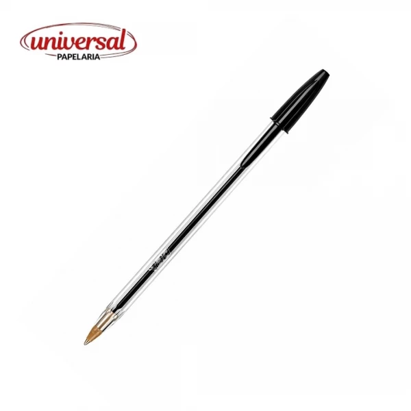 Caneta Esferográfica Cristal 1.0mm 1 UN Bic-Preto