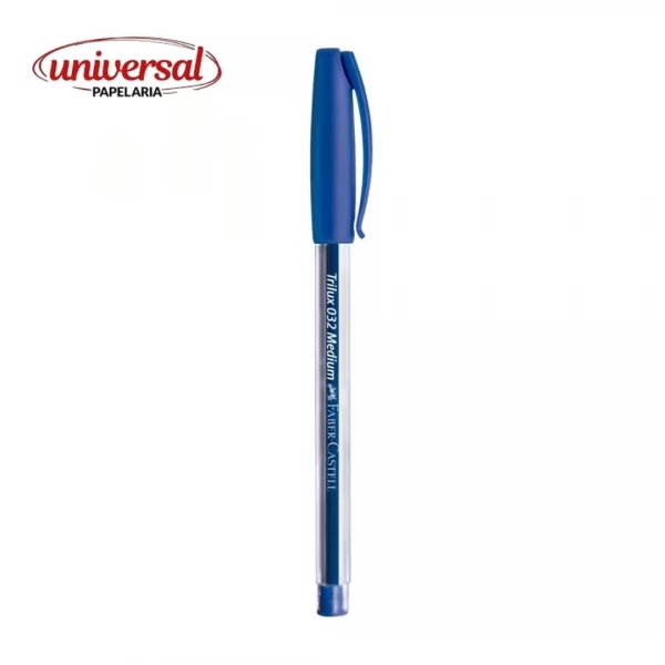 Caneta Esferográfica FABER-CASTELL Trilux 032 Média 1.0mm-Azul