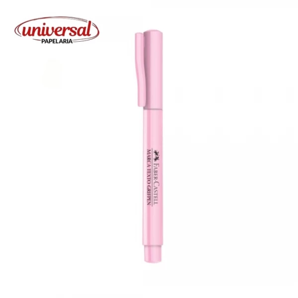 Marca Texto Grifpen Pastel - Faber Castell-Rosa pastel