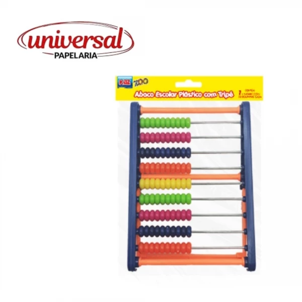 Abaco Escolar Plastico 90 bolinhas KZ4389 - Kaz