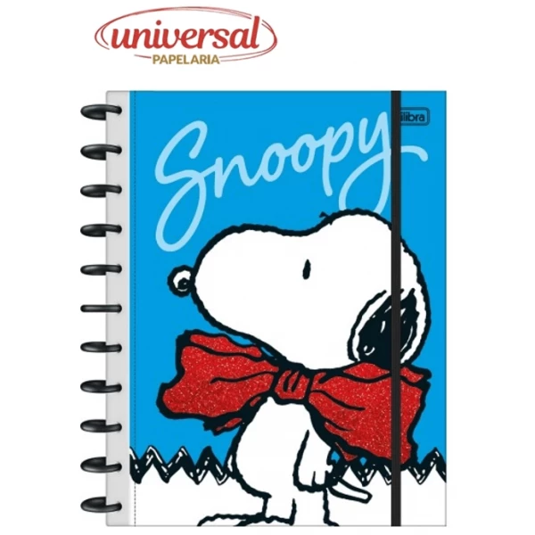 Caderno Inteligente Tilidisco 10 Matérias 160 Folhas Snoopy Tilibra 1 UN