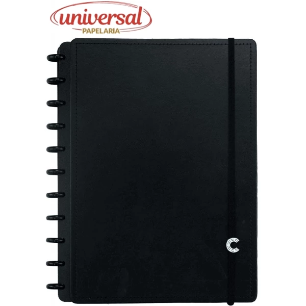 Caderno Inteligente Black 80 Folhas Grande