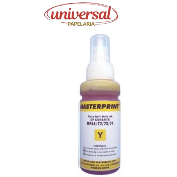 Refil De Tinta Epson Comp. 664 Amarelo 100ml. Masterprint 1 UN