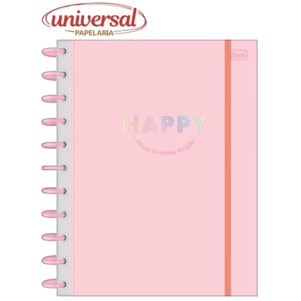 Caderno Inteligente Tilidisco 10 Matérias 160 Folhas Happy Tilibra 1 UN