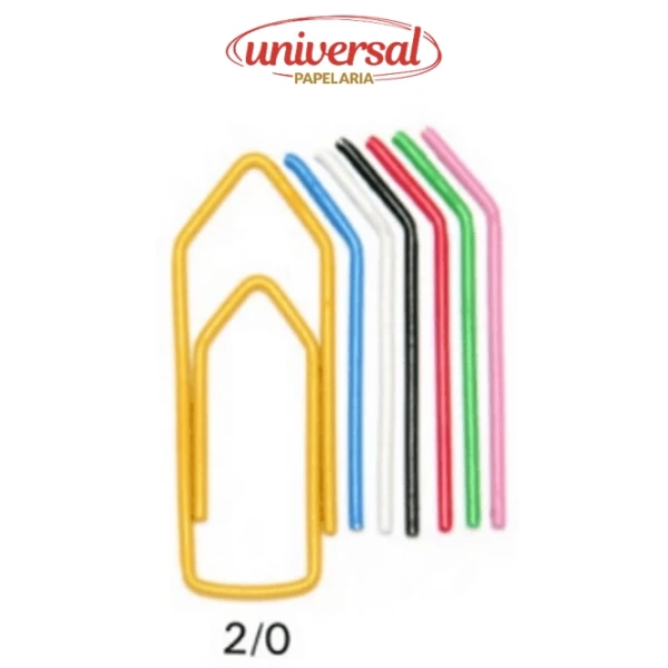 Clips Nº 2/0 ACC Coloridos 100 unidades