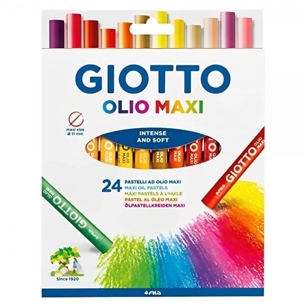 Giz Pastel Oleoso c/24 Olio Maxi Giotto