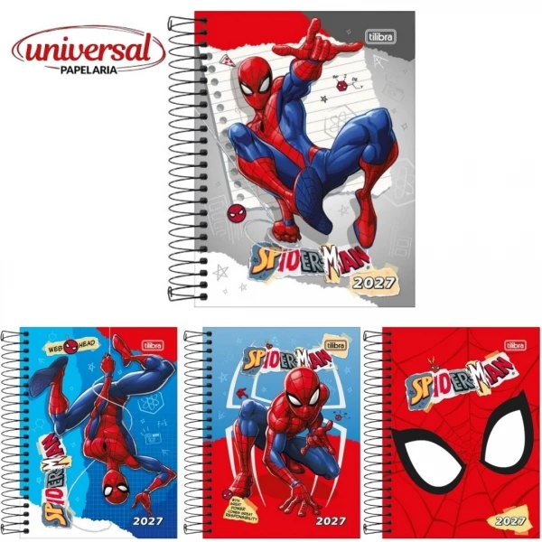Agenda Espiral Diária Spider-Man Tilibra 1 UN