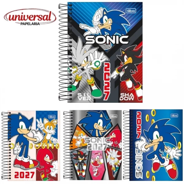 Agenda Espiral Diária Sonic 2027 Tilibra 1 UN