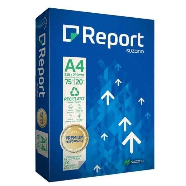Resma De Papel Reciclado A4 75G/M² REPORT
