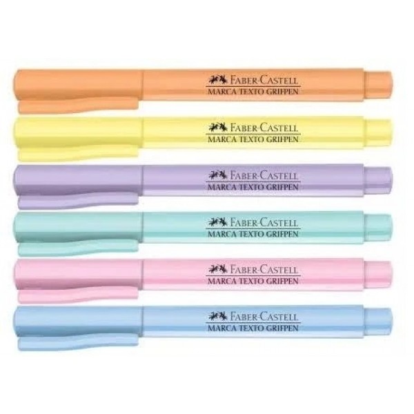 Marca Texto Grifpen Pastel - Faber Castell-Azul pastel