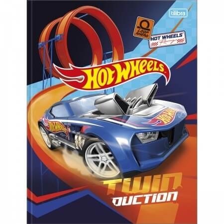 Caderno Brochurão 80fls Capa Dura Hot Wheels Tilibra