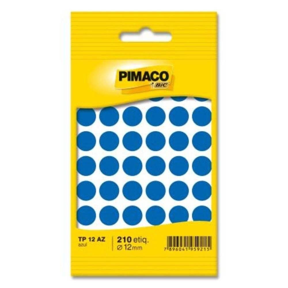 Etiqueta adesiva TP12 - Azul - Pimaco