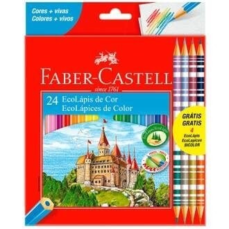 Lápis de Cor 24 Cores Faber Castell