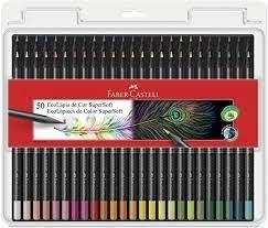 Lápis de Cor - Faber-Castell - EcoLápis Supersoft - 50 Cores