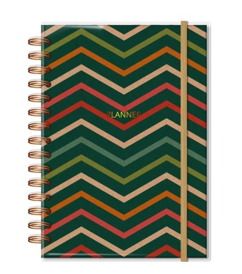 Planner Permanente Kraft Zigzag M Fina Ideia