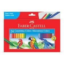 Canetinha Hidrográfica 24 cores Colors Faber Castell