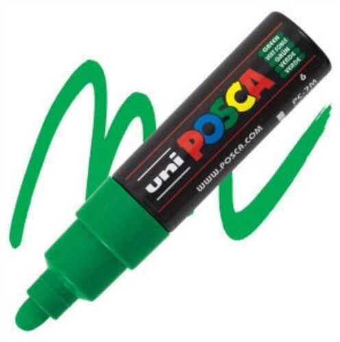 Caneta Posca PC-7M Verde1 UN