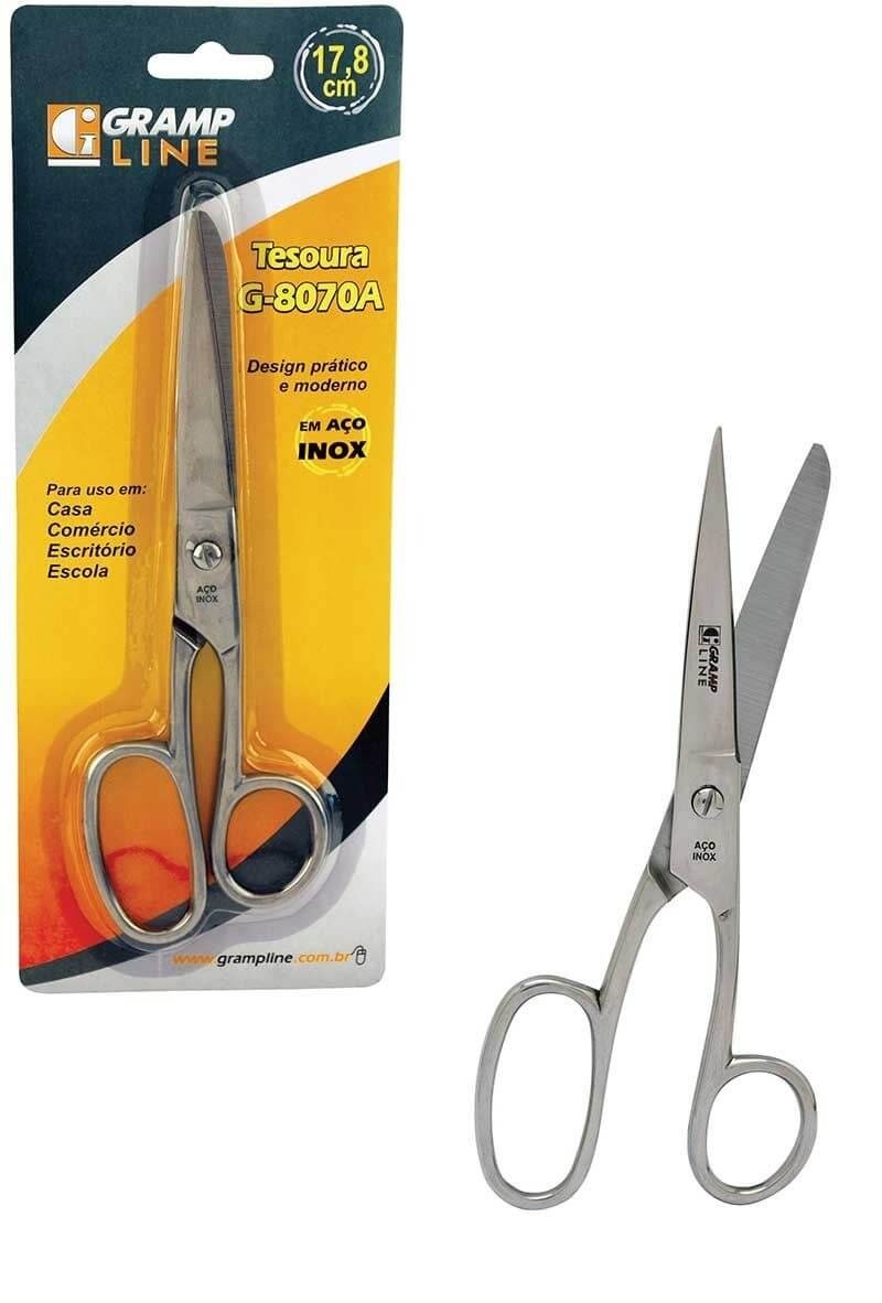 Tesoura Costura Profissional 17,8cm Aço Inox G8070A Gramp Line