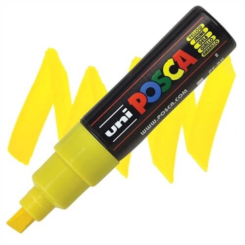 Caneta Posca PC-8K Amarela 1 UN