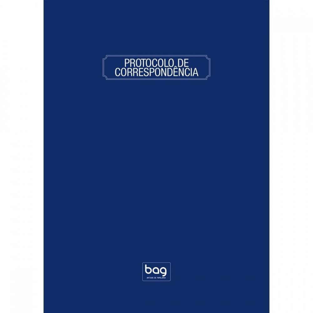 Livro Protocolo De Correspondência 100 Folhas BAG 1 UN