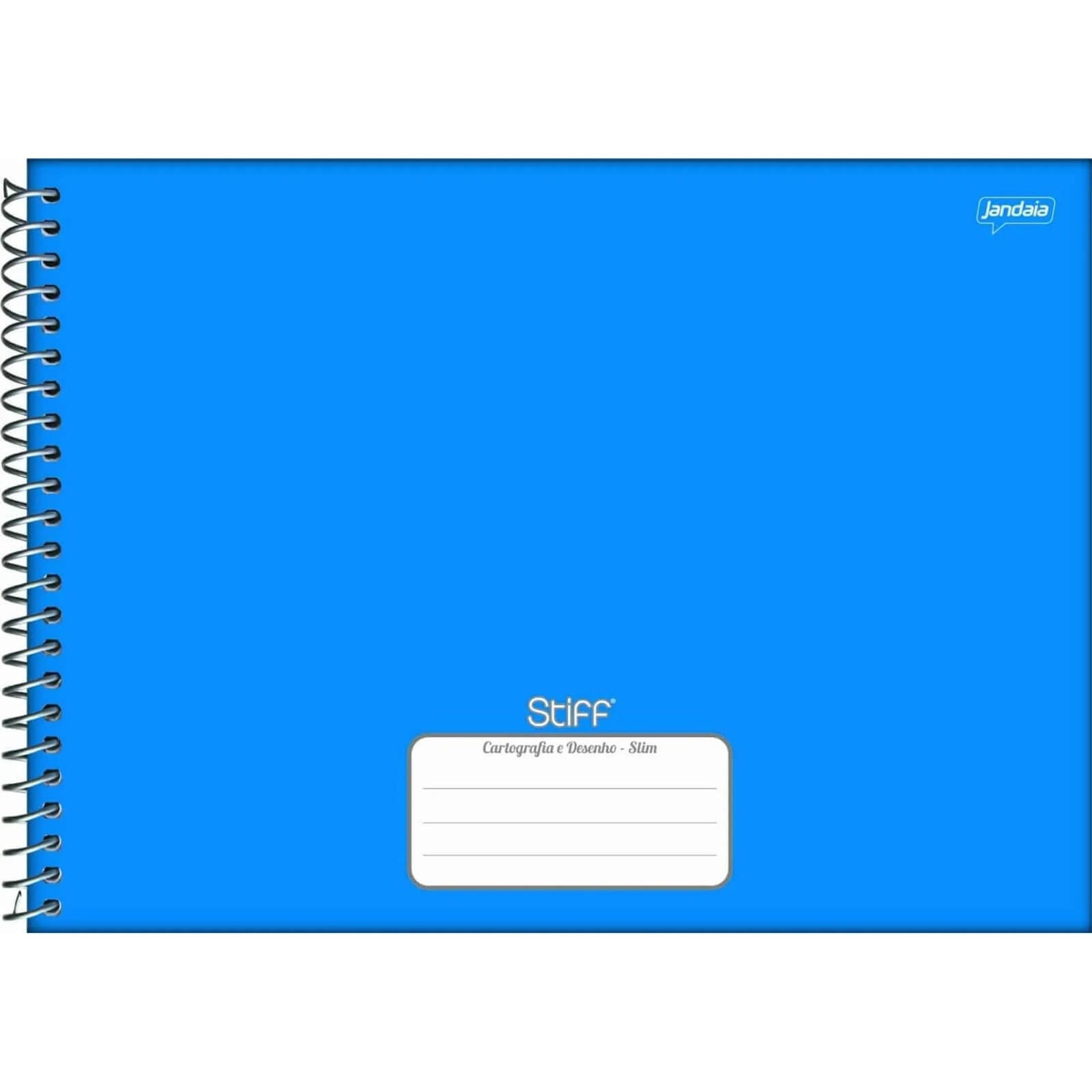 Caderno de Desenho 80 Fls Jandaia Stiff Azul