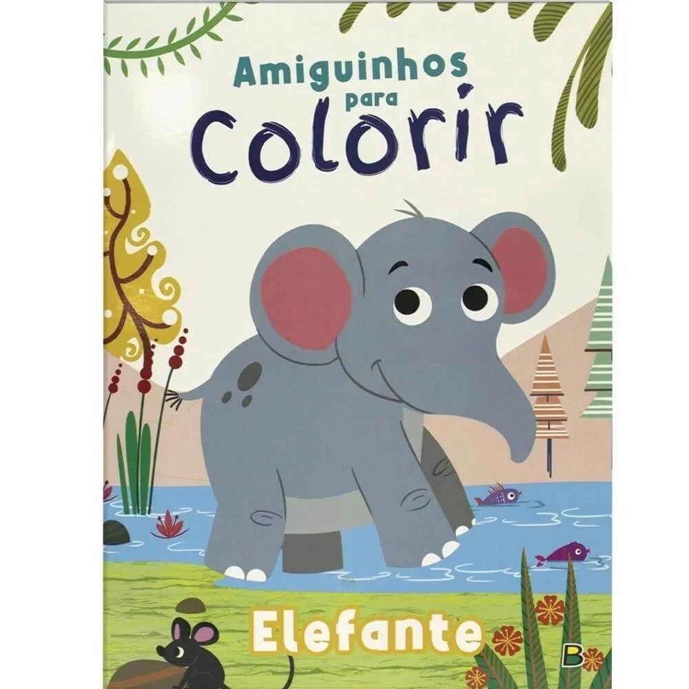 Amiguinhos para Colorir: Elefante