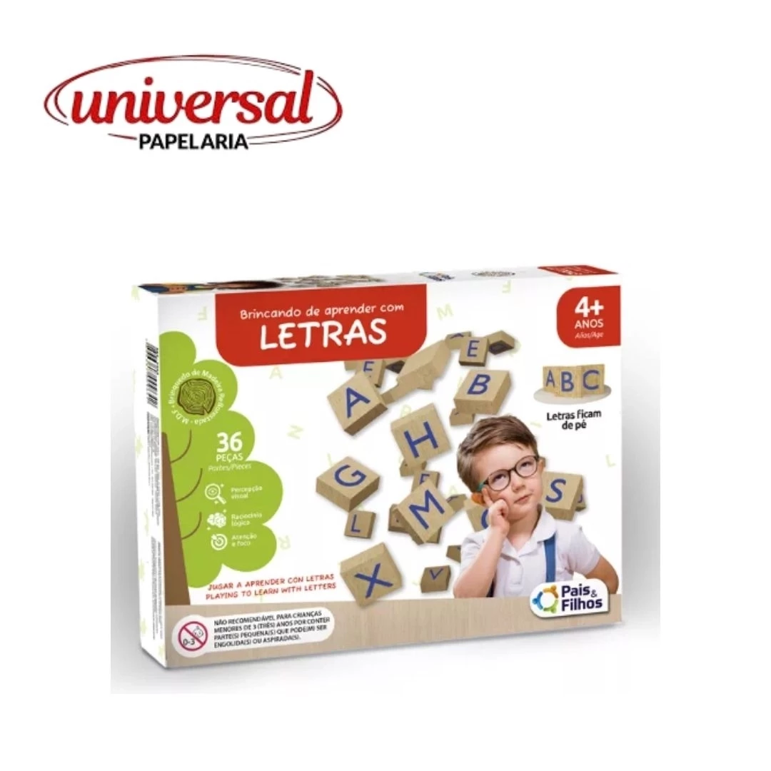 Brincando de Aprender Com Letras 36 Peças