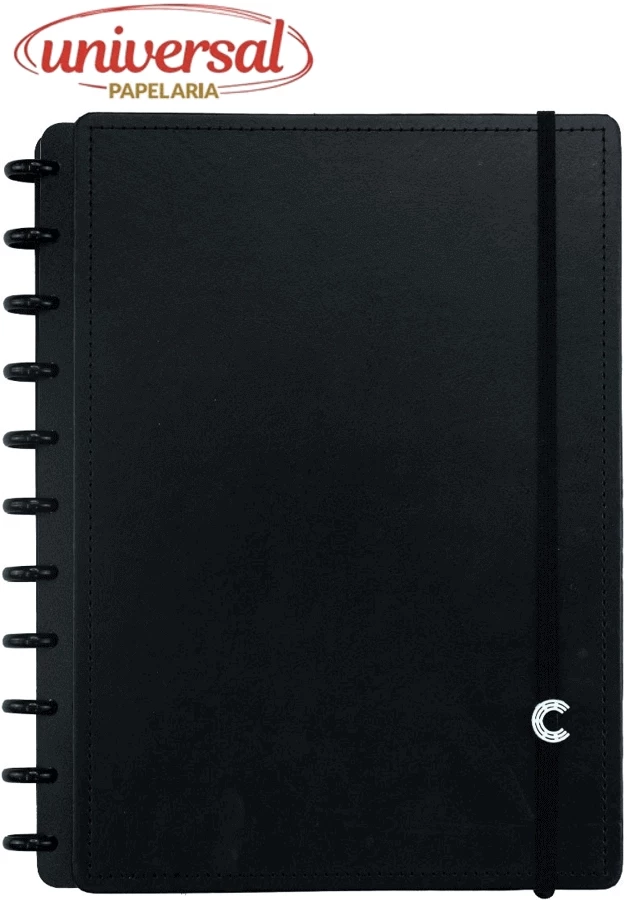 Caderno Inteligente Black 80 Folhas Grande